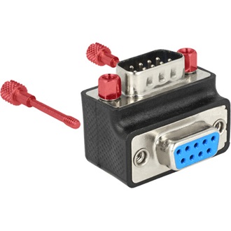 Delock VGA M/F adapter 90° fekete