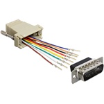 DELOCK D-SUB 15pin - RJ45 CAT5 UTP M/F adapter szet (szerelő készlet)