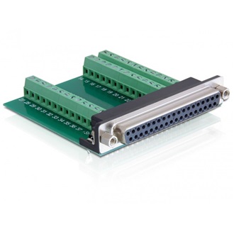 Delock Sub-D 37pin -> Terminal block 39pin F/F adapter
