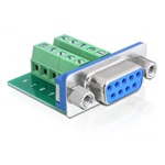 Delock Sub-D 9pin -> Terminal block 10pin F/F adapter