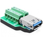 Delock USB-A 3.0 -> Terminal block 10pin F/F adapter