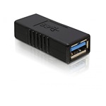 Delock USB-A 3.0 - USB-A 3.0 F/F adapter fekete
