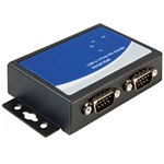 Delock USB-A 2.0 -> 2db Serial RS-422/485 F/M adapter fekete