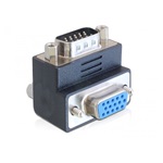 Delock VGA M/F adapter 90° fekete