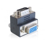 Delock VGA M/F adapter 270° fekete