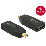 Delock Mini DisplayPort 1.2 -> HDMI M/F aktív adapter fekete
