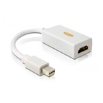 Delock Displayport mini -> HDMI M/F adapter 0.19m passzív fehér