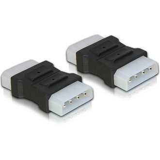 Delock Molex Power 4pin M/M adapter fekete
