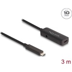 Delock Aktív USB 10 Gbps bővítő kábel USB Type-C  3 m hosszú