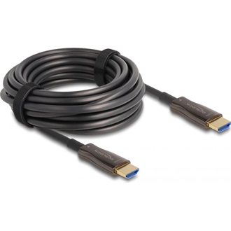 Delock HDMI 2.0 -> HDMI 2.0 M/M aktív video kábel 10m fekete optikai
