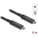 Delock Aktív optikai USB-C  8K Video + adat + PD kábel 8 m