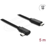 Delock Aktív optikai USB kábel 10 Gbps USB Type-C  csatlakozó, döntött kivitel, 5 m