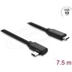 Delock Aktív optikai USB kábel 10 Gbps USB Type-C  csatlakozó, döntött kivitel, 7,5 m