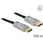Delock DisplayPort 1.4 -> DisplayPort 1.4 M/M aktív video kábel 100m fekete