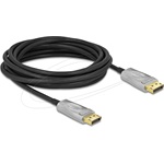 Delock AOC DisplayPort 1.4 -> DisplayPort 1.4 M/M aktív video kábel 5m szürke-fekete