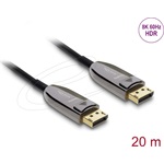 Delock Aktív optikai kábel DisplayPort 2.1 8K 60 Hz 40 Gbps 20 m