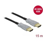 Delock Optical HDMI 2.0 -> HDMI 2.0 M/M aktív video kábel 15m fekete