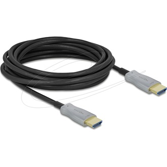 Delock AOC HDMI 2.0 -> HDMI 2.0 M/M aktív video kábel 5m fekete-szürke