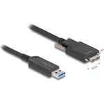 Delock USB-B 3.1 micro -> USB-A 3.2 Gen 1 M/M adatkábel 15m fekete AOC