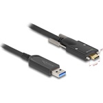 Delock USB-C 3.1 Gen2 -> USB-A 3.1 Gen 2 M/M aktív adatkábel 10m fekete AOC