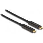 Delock USB-C -> USB-C M/M video kábel 5m fekete DP alt mode, 4K 60Hz