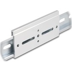 Delock Alumínium beépítő csipesz DIN sínhez 100,0 x 47,8 mm ezüst színű