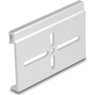 Delock Alumínium beépítő csipesz DIN sínhez 70,0 x 47,8 mm ezüst színű