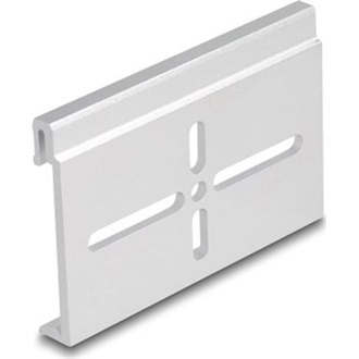 Delock Alumínium beépítő csipesz DIN sínhez 70,0 x 47,8 mm ezüst színű