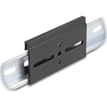 Delock Alumínium beépítő csipesz DIN sínhez 80,0 x 47,8 mm ezüst fekete