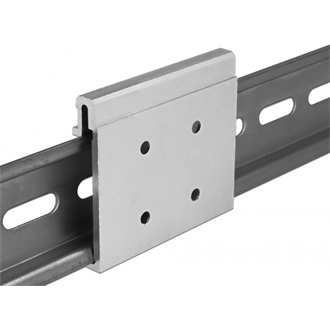Delock Alumínium rögzítő pánt DIN Rail-hez