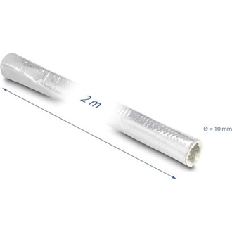 Delock Alumíniumból és üvegszálból készült kábel borító 2 m x 10 mm