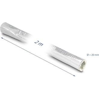 Delock Alumíniumból és üvegszálból készült kábel borító 2 m x 20 mm