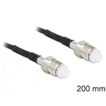 Delock FME Jack RG-174 M/M antenna kábel 0.2m fekete