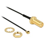 Delock RP-SMA -> MHF/U.FL M/F antenna kábel 0.1m fekete