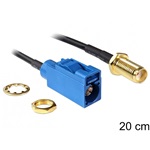 Delock SMA -> FAKRA C M/M antenna kábel 0.2m fekete