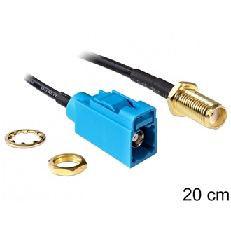 Delock SMA -> FAKRA Z M/M antenna kábel 0.2m fekete