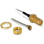 Delock SMA -> MHF/U.FL M/F antenna kábel 0.5m ezüst