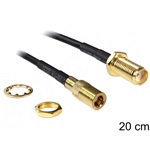 Delock SMA -> SMB M/F antenna kábel 0.2m fekete