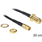 Delock SMA -> MCX M/M antenna kábel 0.2m fekete
