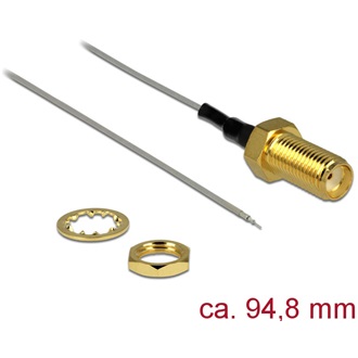 Delock SMA -> nyitott vezeték M/M antenna kábel 0.1m 1,37