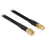 Delock SMA M/F antenna kábel 7.5m CFD200 fekete
