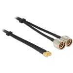 Delock 2db N -> 2db SMA F/F antenna kábel 10m fekete RG-58 C/U