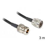 Delock N M/F antenna kábel 3m LMR195 fekete