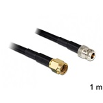 Delock RP-SMA -> N F/M antenna kábel 1m LMR195 fekete