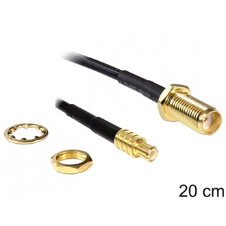 Delock SMA -> MCX F/M antenna kábel 0.2m fekete