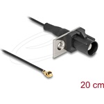 Delock Antenna kábel FAKRA A apa - MHF  I apa 1,13 - 20 cm 1 előrelyukasztott nyílással
