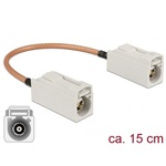 Delock FAKRA B -> FAKRA B F/F antenna kábel 0.15m réz RG-316