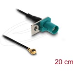 Delock Antenna kábel FAKRA Z apa - MHF  I apa 1,13 - 20 cm 2 előrelyukasztott nyílással