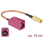 Delock FAKRA Z -> SMB F/F antenna kábel 0.15m réz RG-316