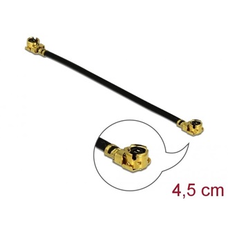 Delock MHF I -> MHF I M/M antenna kábel 0.05m fekete